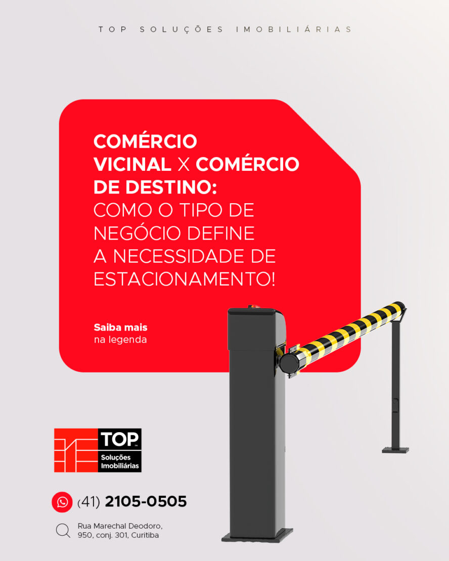 Comércio vicinal x Comércio de destino: como o tipo de negócio define a necessidade de estacionamento!